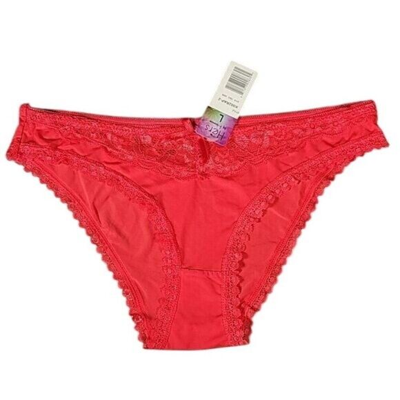 Hers by Herman Lace/Solid Panties 2Pc Sz L - Picture 2 of 8